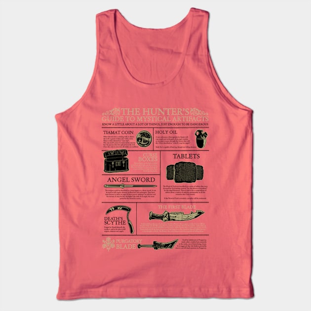 The Hunters Guide to Mystical Artifacts Tank Top by mannypdesign